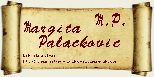 Margita Palačković vizit kartica